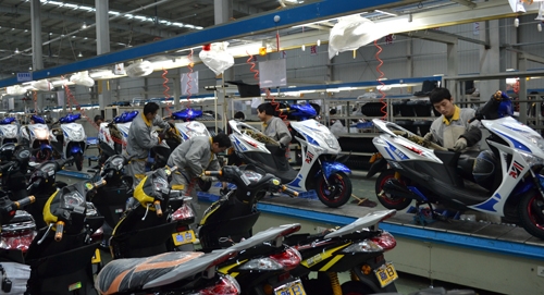 電動車生產現場
