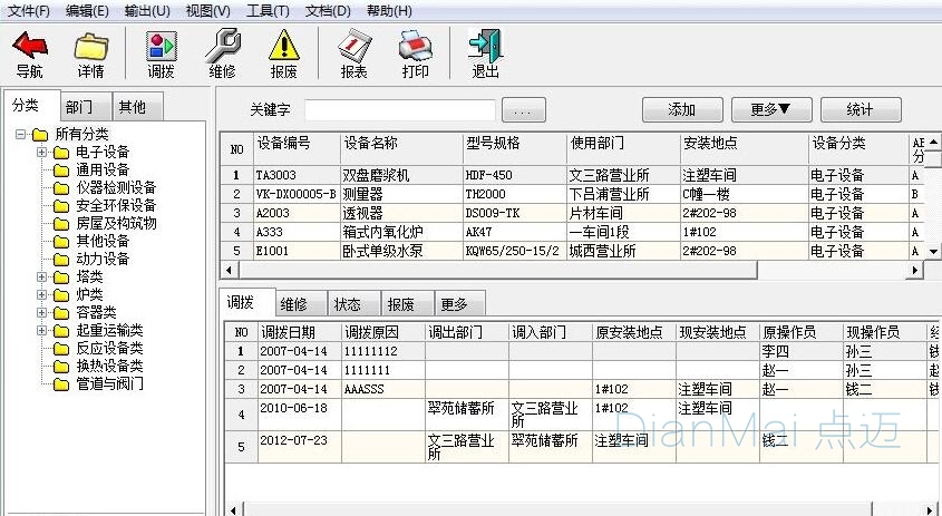 備品備件管理系統應用